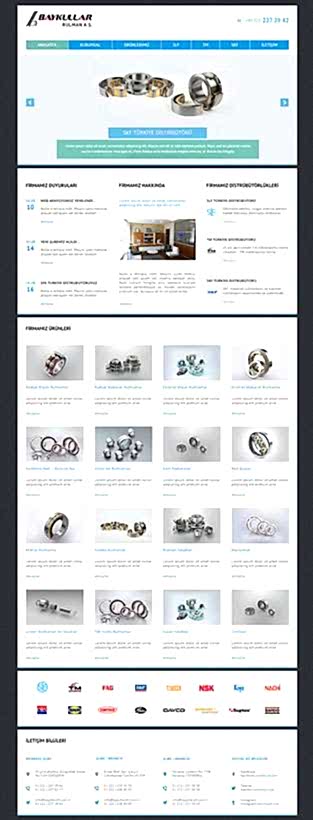 Baykullar Rulman Web Tasarımı